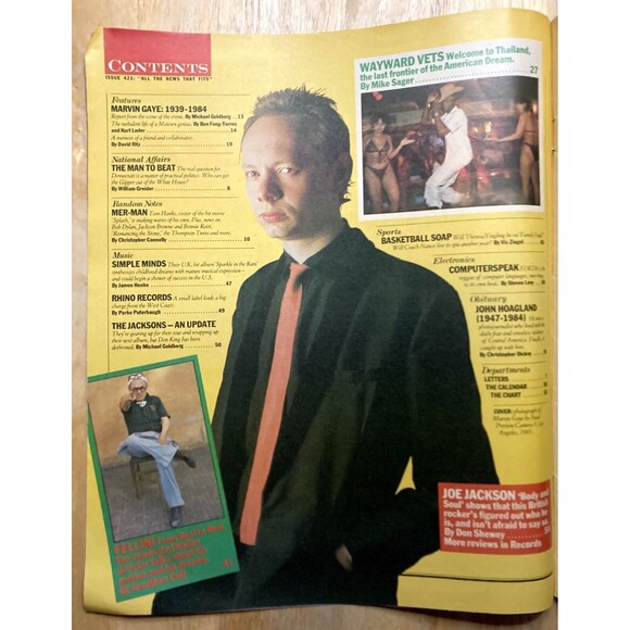 Rolling Stone Magazine No.421 • The Death of Marvin Gaye • May 1984 • Jacksons - Picture 2 of 9